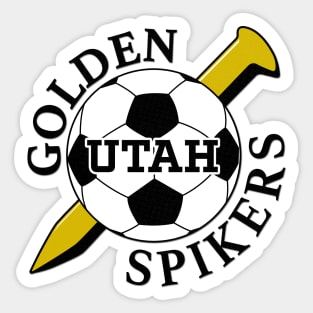 Defunct Utah Golden Spikers Soccer Sticker